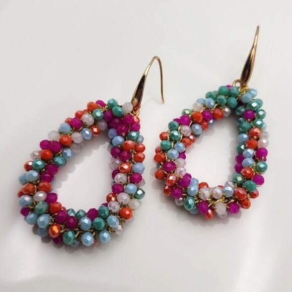 Free People Jewelry - Boho Beaded Earrings